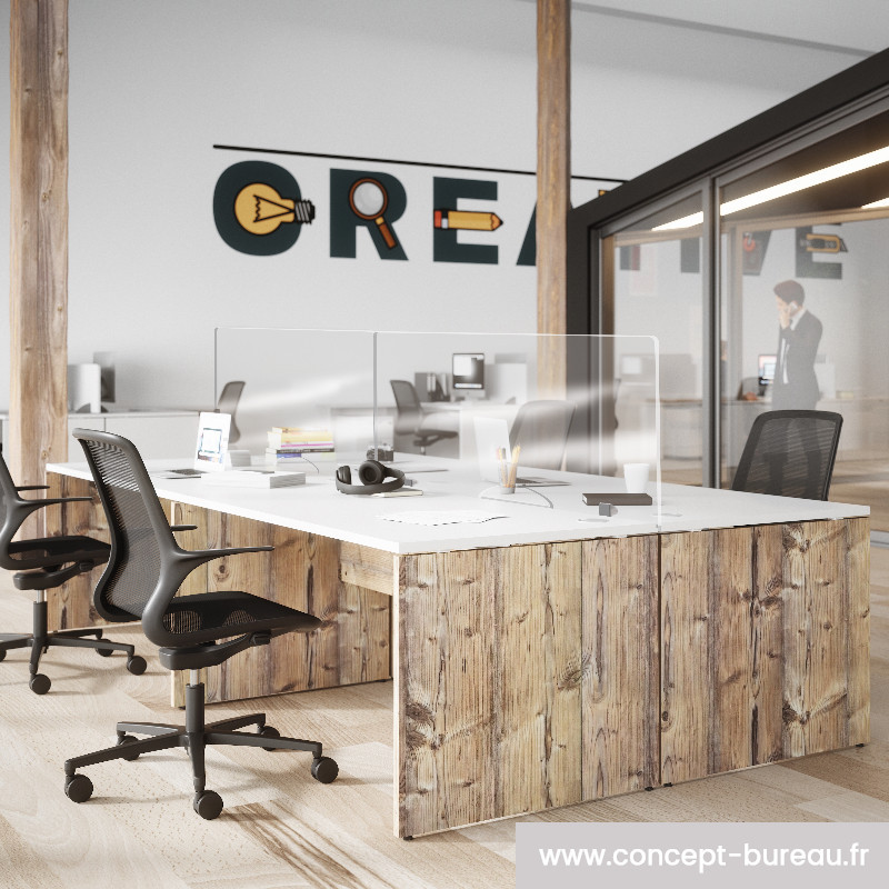 Bureau Open Space 4 Personnes - NEWB