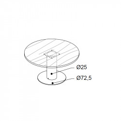 Table de réunion ronde - SILE