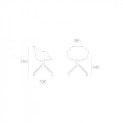 Fauteuil de réunion confortable - AXIO