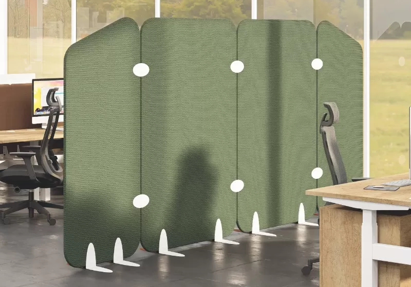 Cloison acoustique pour confidentialité en cabinet